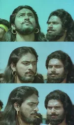 babu antony memes, memes, plain memes, babu antony plain meme, malayalam memes - Lomapadhan looking at his colleague